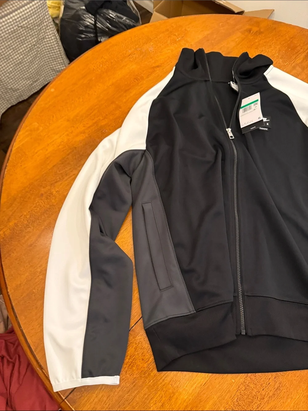 Nike Air Pack Men's Full Zip Track Jacket Black/White IB2145-010 Men’s Size XL